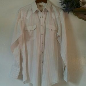 Vintage 70s Western Frontier Men's Dress Shirt
